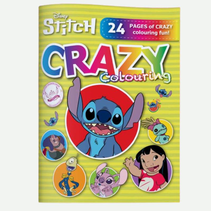 Disney Stitch - 24Pg Crazy Colour Book N
