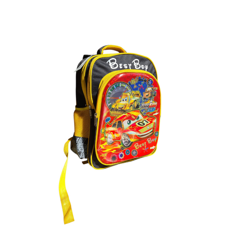 Best Boy Cars Trolley Bag Black/Yellow