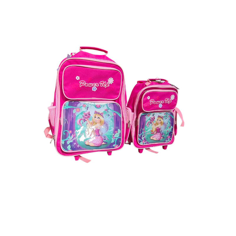 Power Up Fairy Combo Trolley Bag D.Pink/