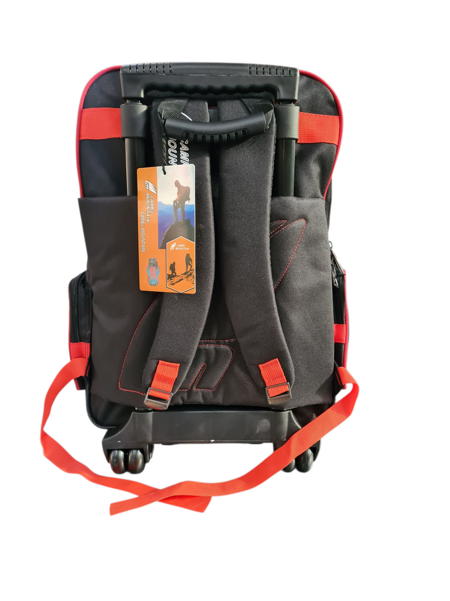 Camel Mountain Large Trolley Bag Black/Red