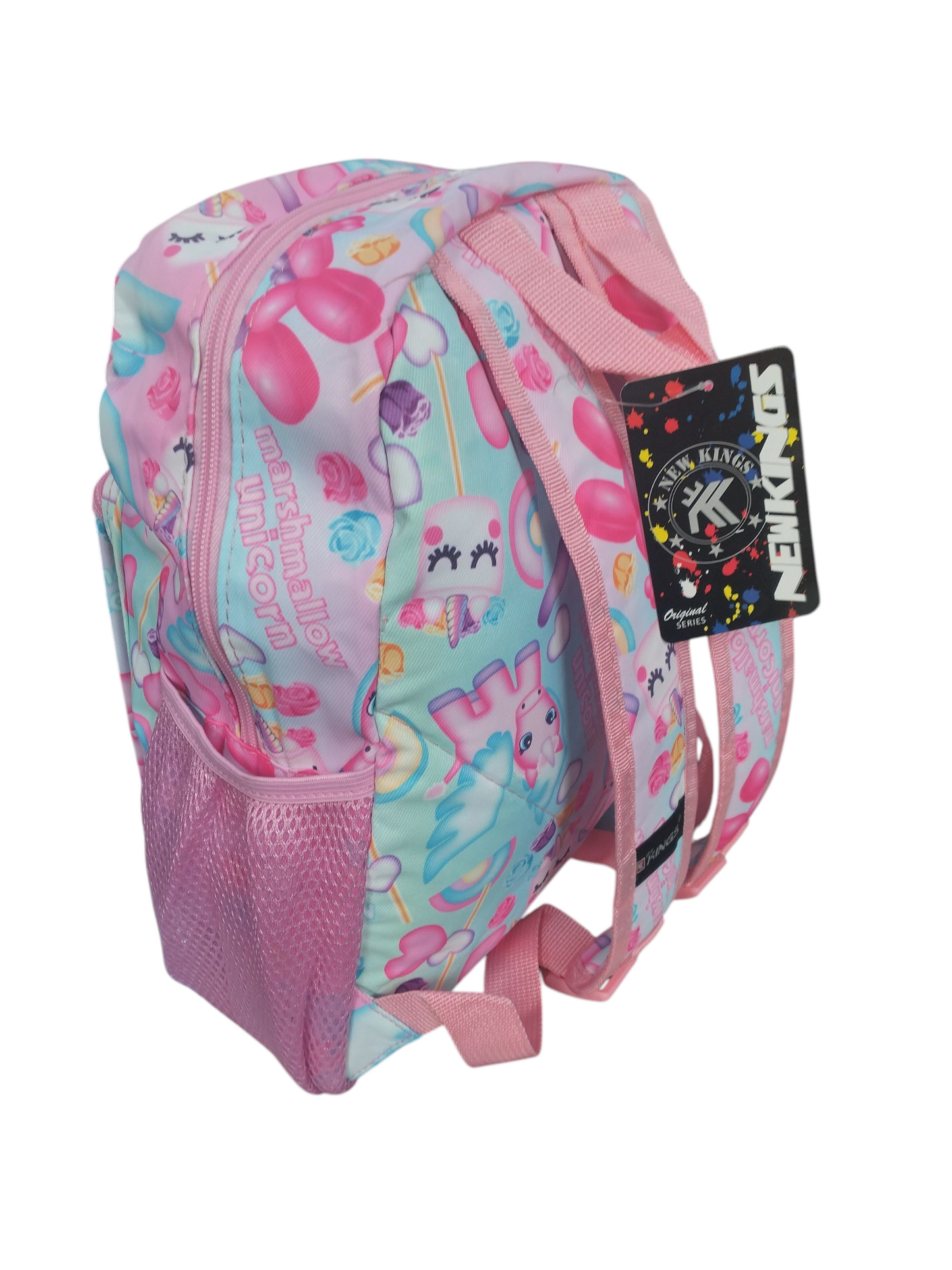 New Kings Marshmellow Unicorn Backpack Pink
