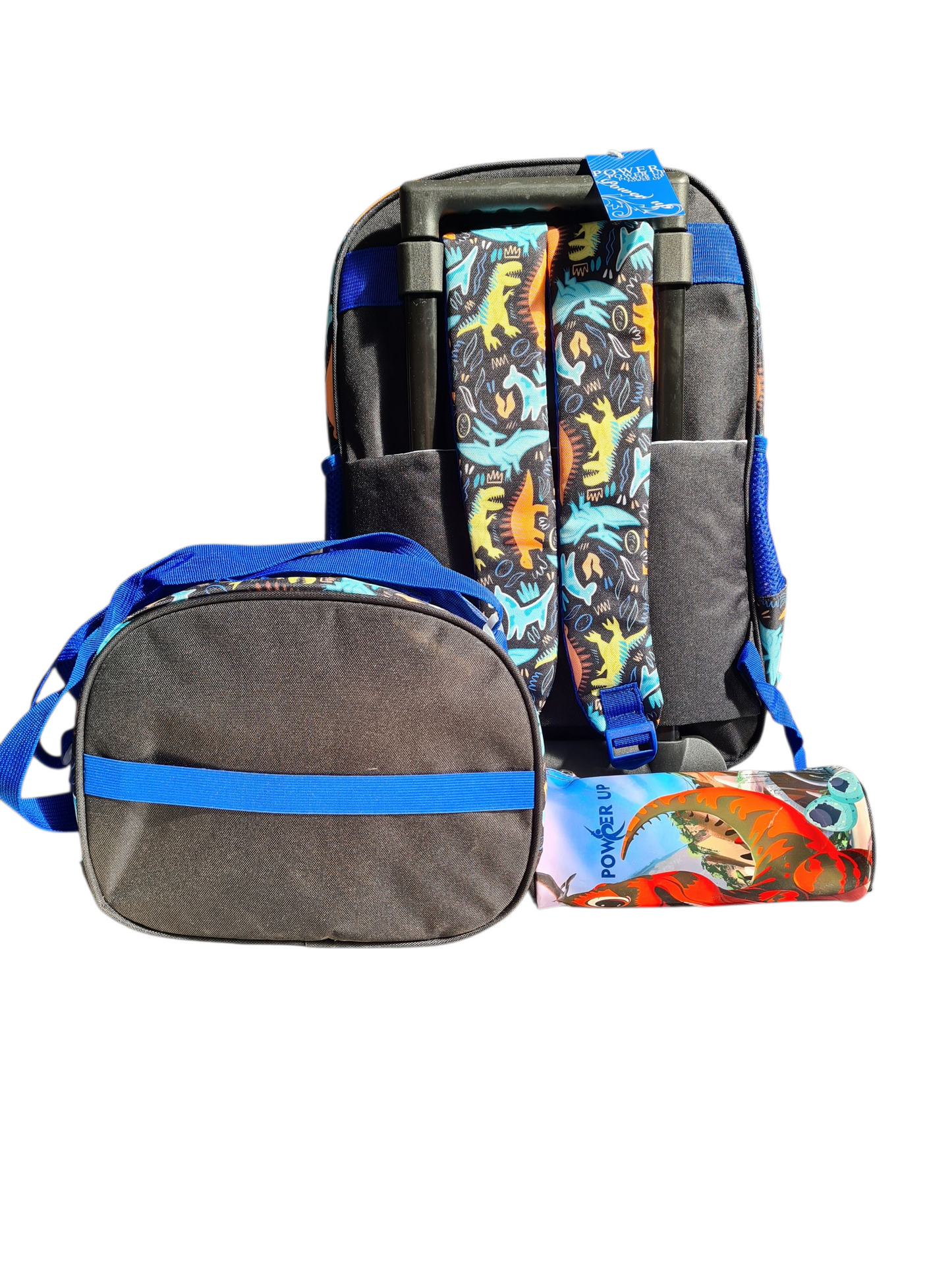 Power Up Combo Dino Trolley Bag Black/Blue