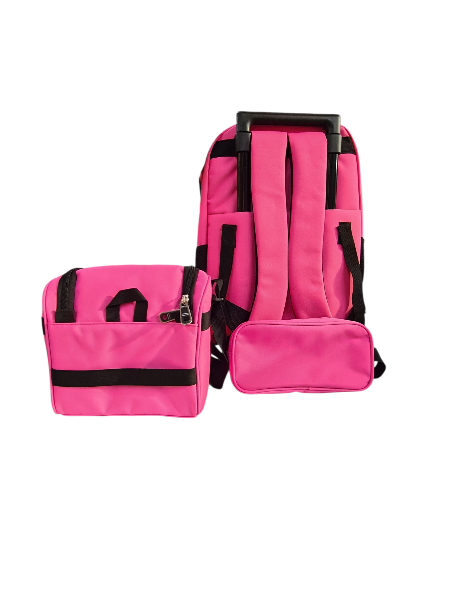 New Kings Combo Trolley Bag Pink/Black