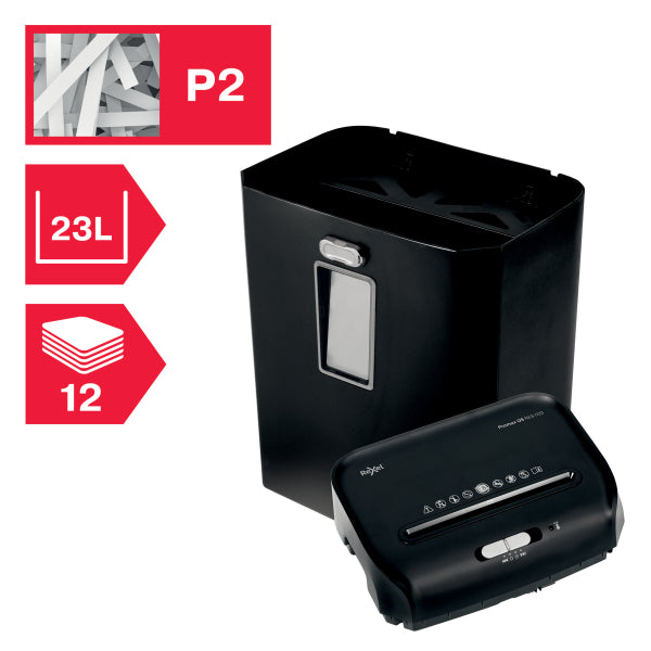 Rexel ProMax QS RES1123 Strip Cut P2 Paper Shredder, 12 sheet