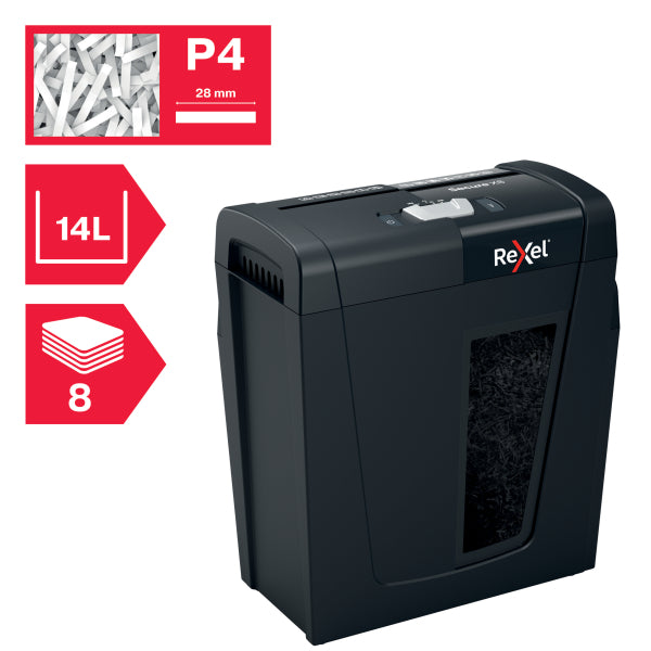 Rexel Secure X8 Cross Cut P4 Paper Shredder