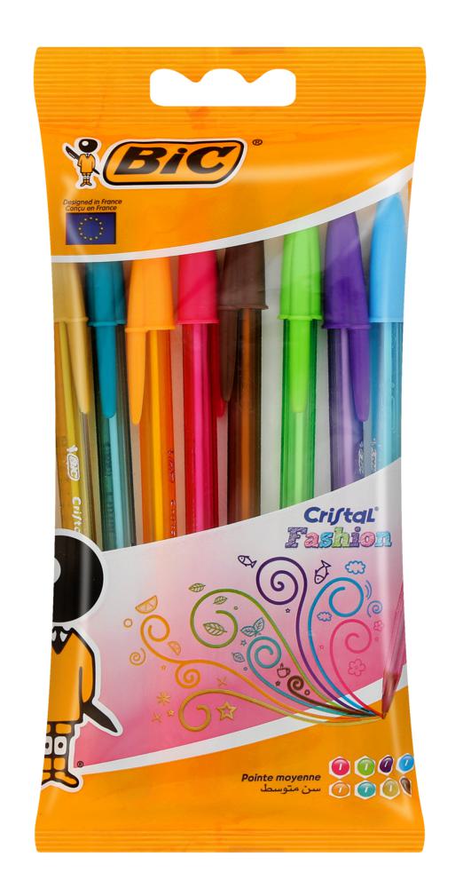 Bic Cristal Fashion Colour Pens 8s