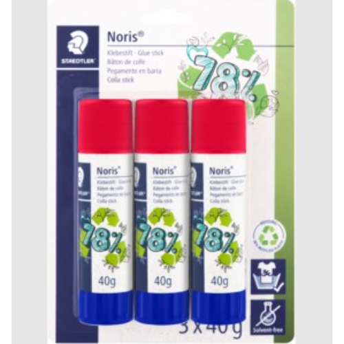 3 PACK 40G STAEDTLER GLUE STICK