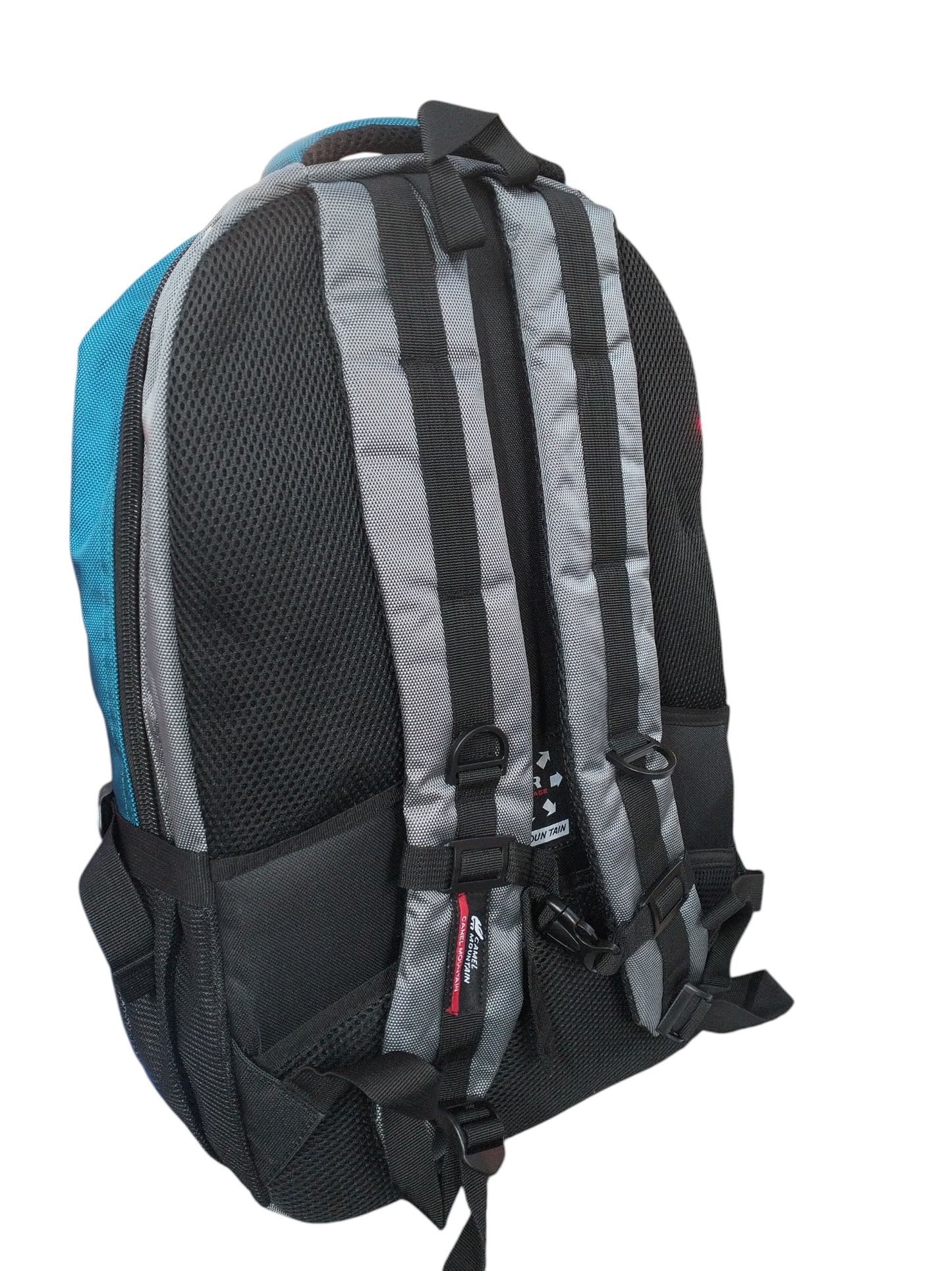 Camel Mountain Laptop Bag Grey/Turquoise/Blue