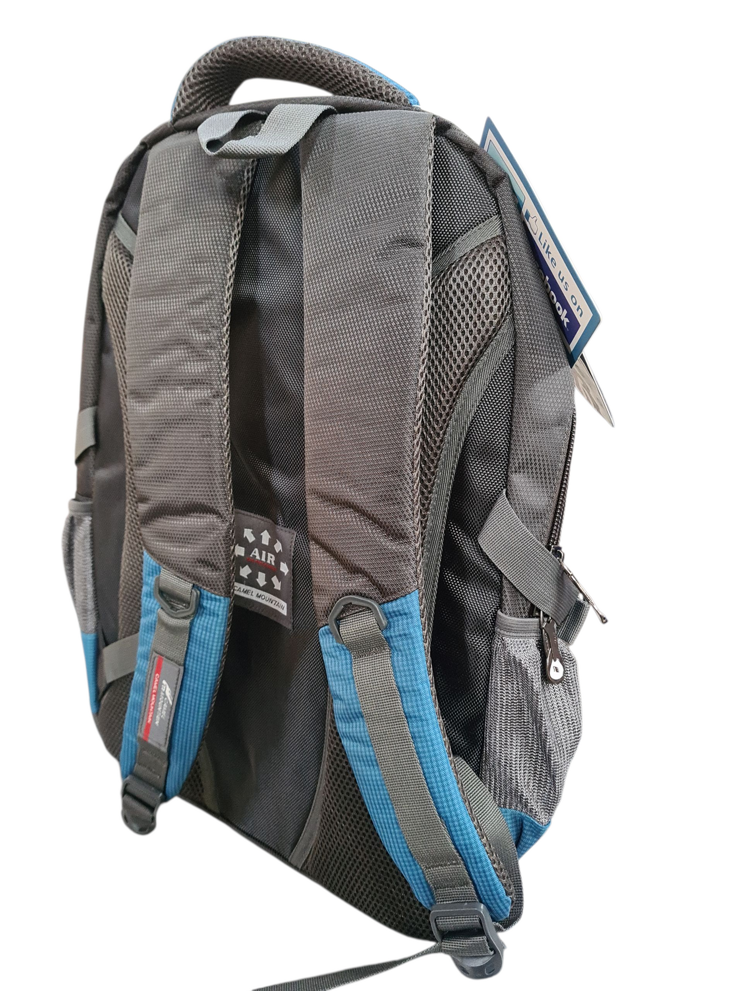 Camel Mountain Laptop Bag Grey/Turquoise