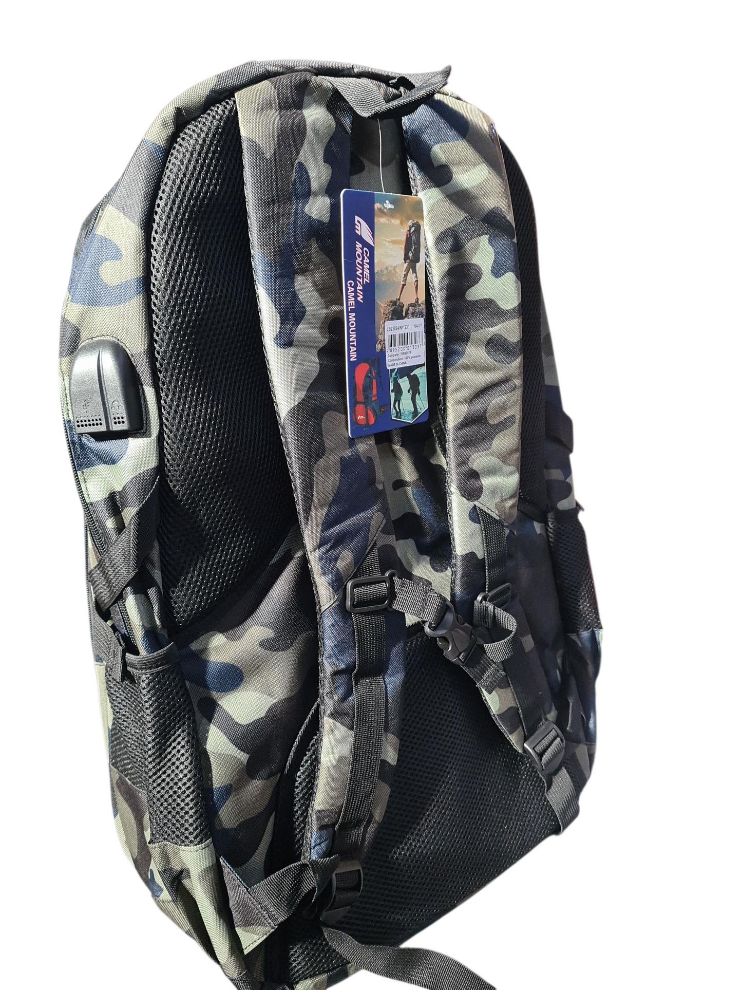 Camel Mountain Laptop Bag Black/Grey Army