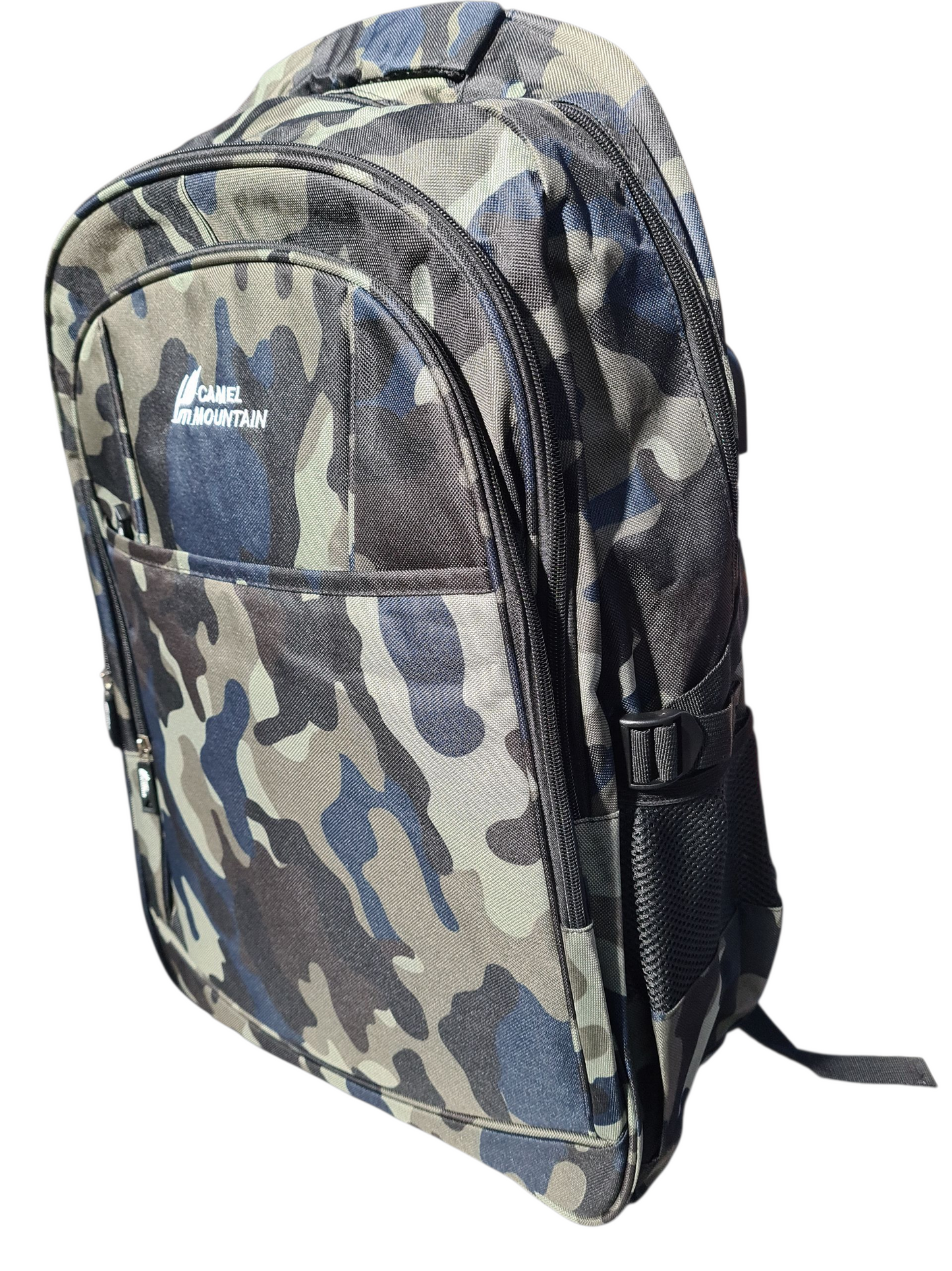 Camel Mountain Laptop Bag Black/Grey Army
