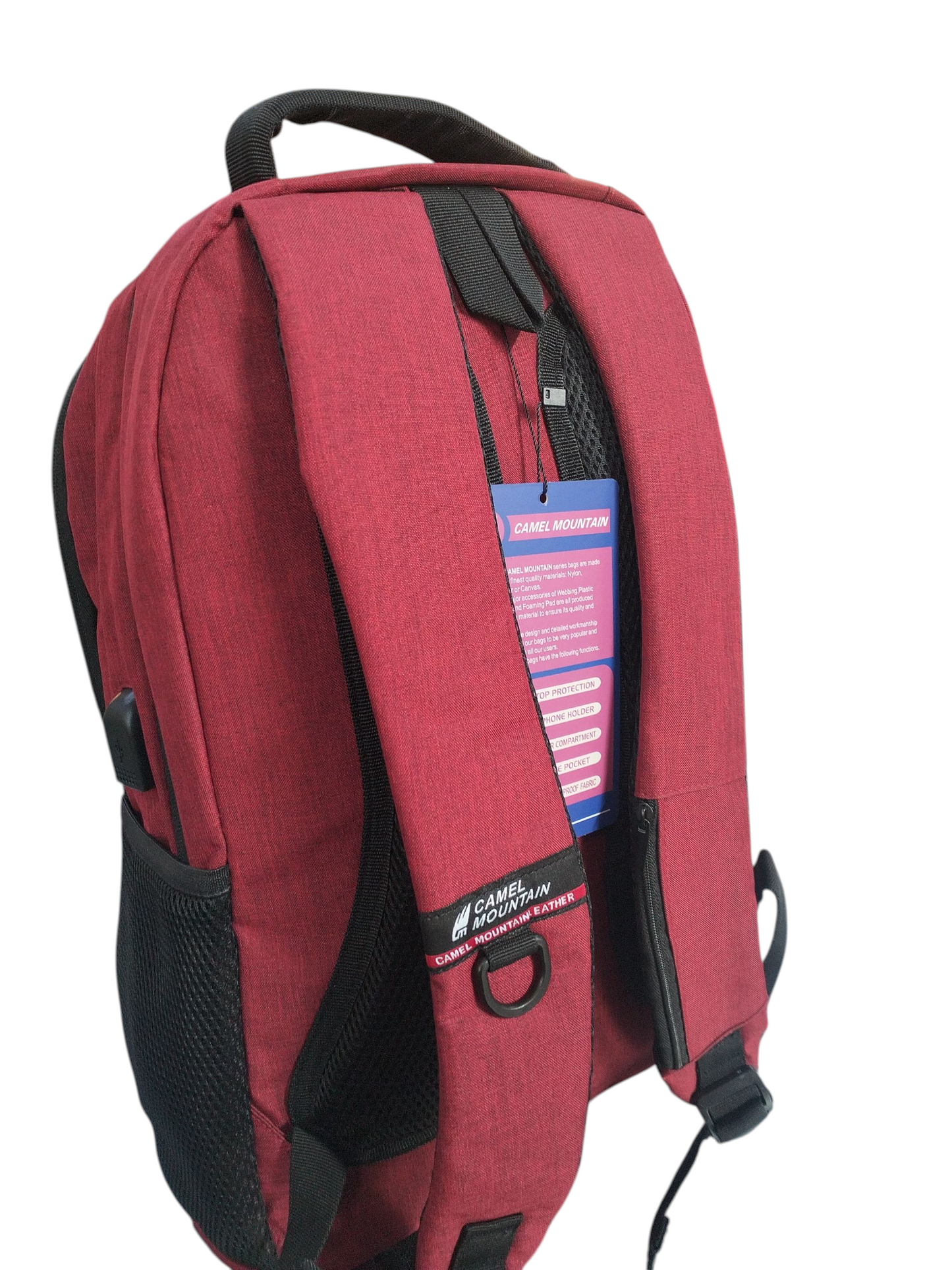 Camel Mountain Laptop Bag D.Red