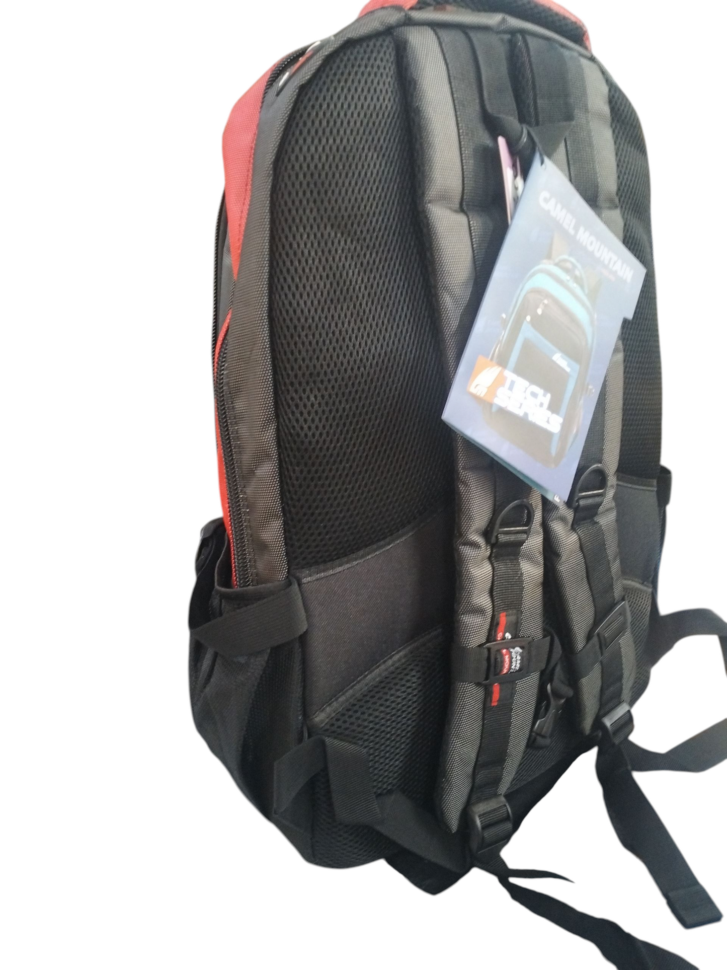Camel Mountain Laptop Bag Black/D.Red