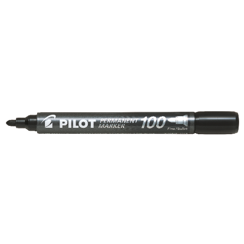 PILOT PERMANENT MARKERS BLACK