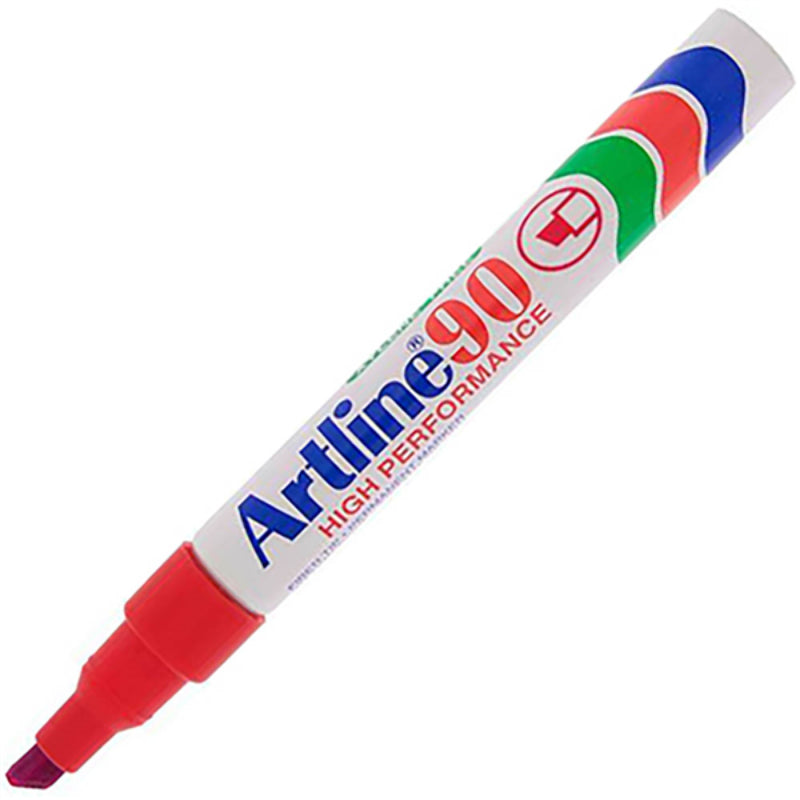 Artline 90 Red Permanent Marker