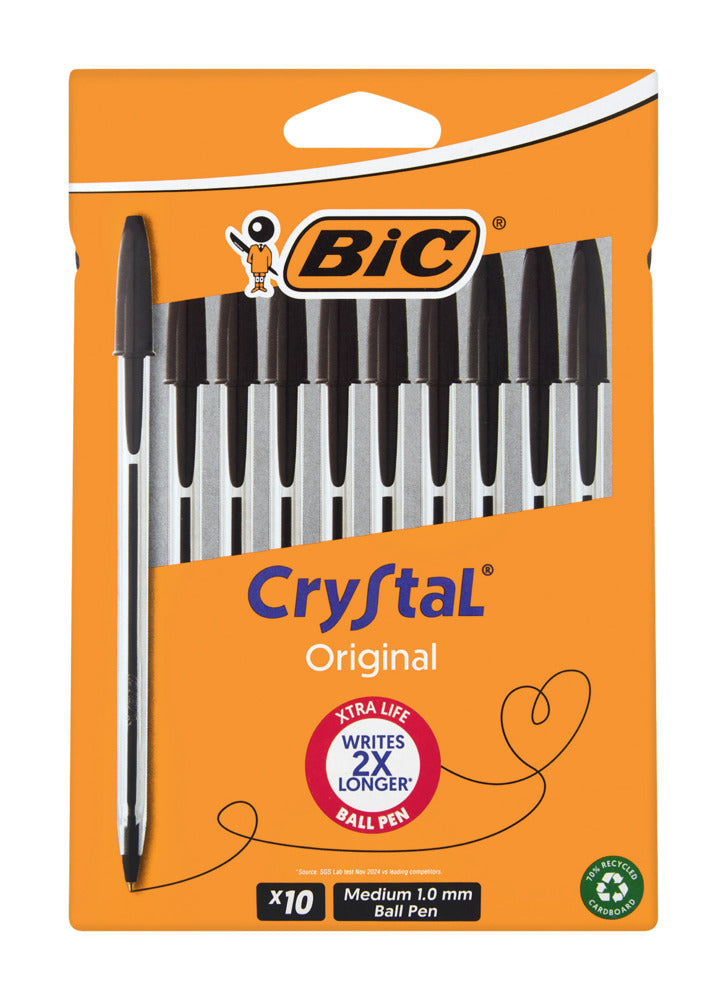 Bic Crystal Black 10s