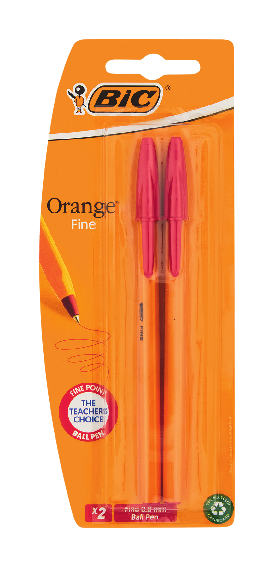 Bic Orange Fine Red 2s
