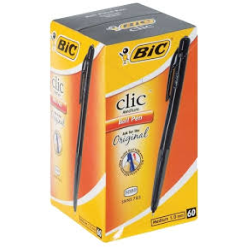 BIC CLICK BLACK 60'S
