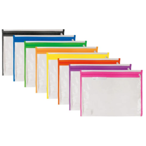 TREFOIL LIBRARY BOOK BAG ASSORTED CLEAR