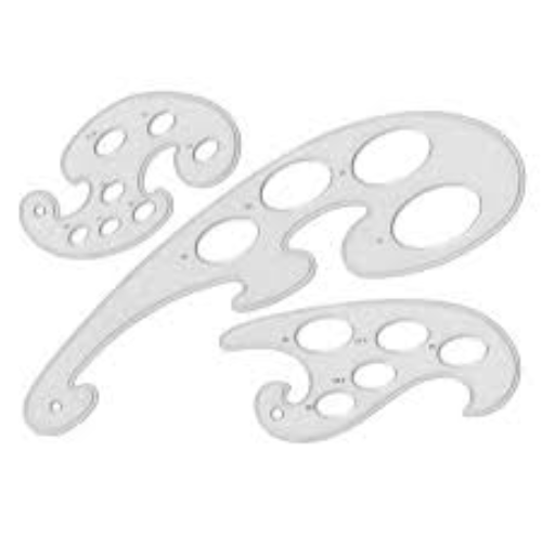 TECHNICAL DRAWING FRENCH CURVES 3SET