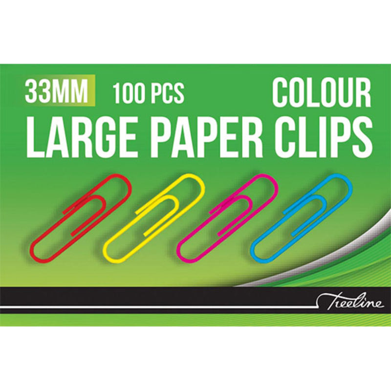 Paper Clip Color 33Mm