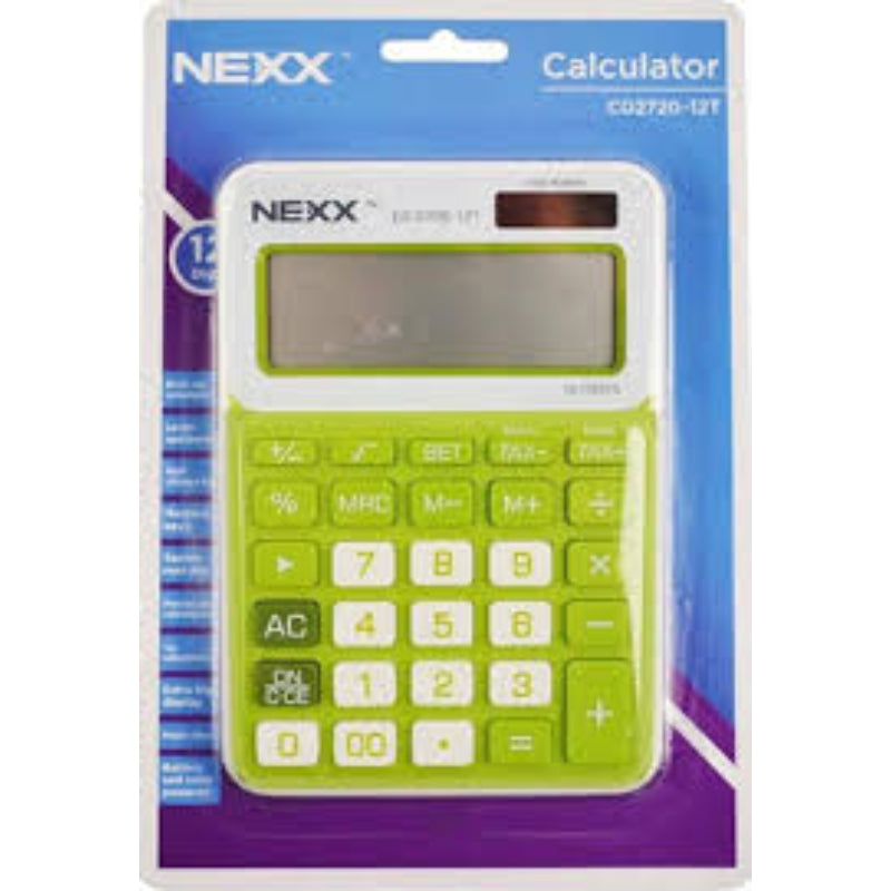 Calculator Cd2720 12 Digit Green