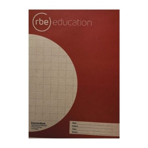 17mm 72 Page Quad & Margin Exercise Book