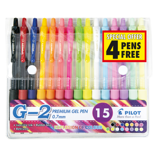 PILOT G2-7 FASHION PACK 15