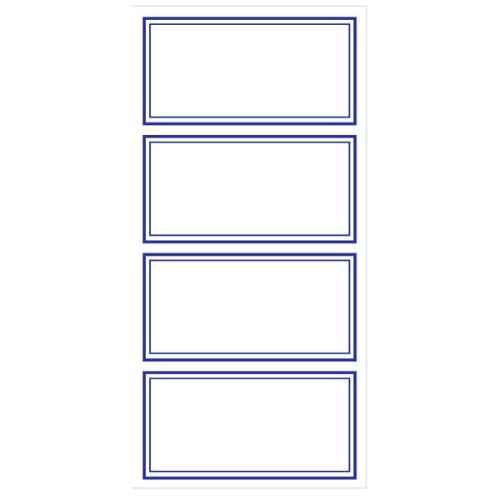 BLUE BORDER LABELS 10X24