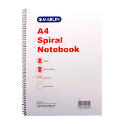 MARLIN A4 NOTEBOOK SIDE SPIRAL