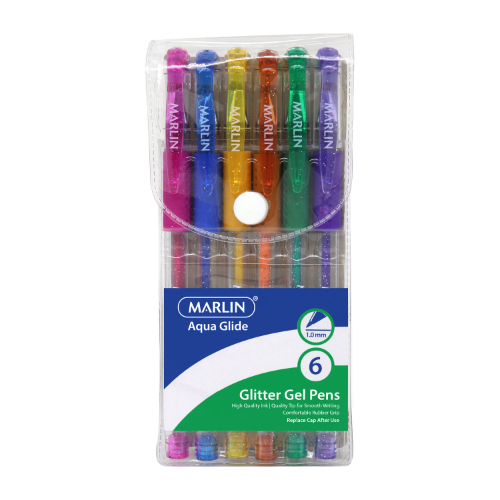 AQUA GLIDE GLITTER GEL PENS