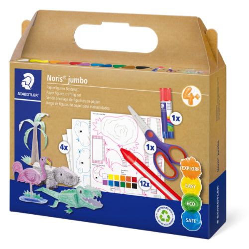 Staedtler Paper Figures with Crayons Set