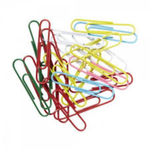 PAPER CLIPS 78MM COLOR 50'S PSD