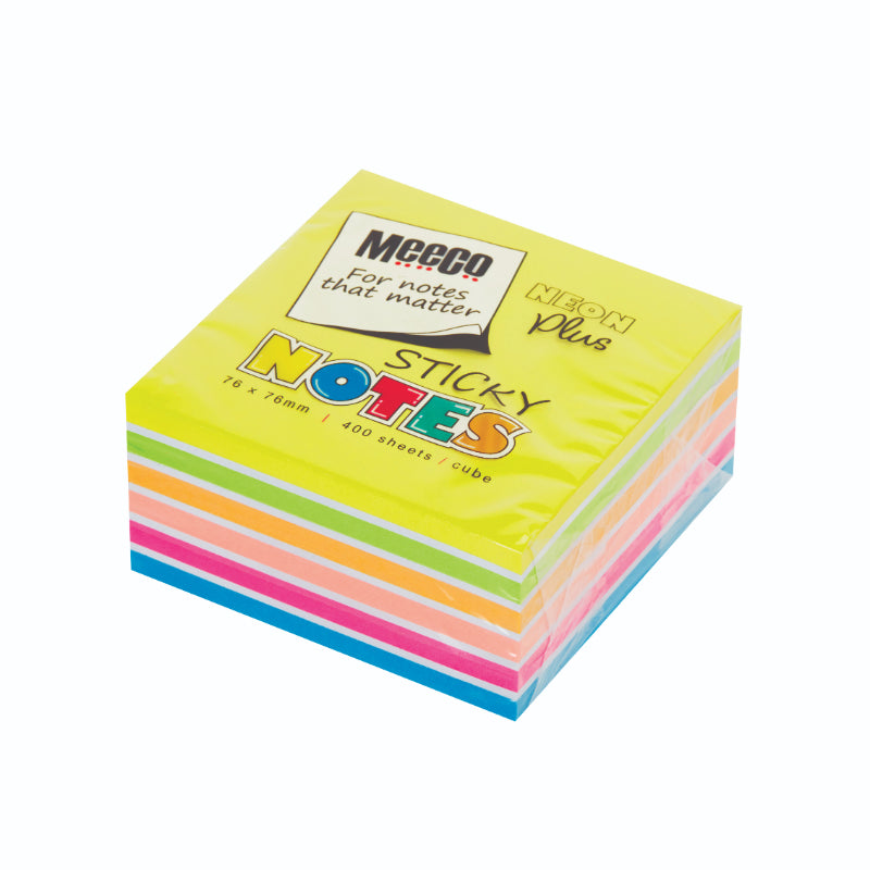 Meeco Neon Plus 6 Color StickyNote 76x76