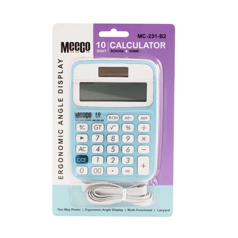 Meeco 10digit Calculator Blue