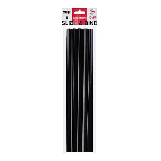 SLIDE BINDER 10 MM 10PCS