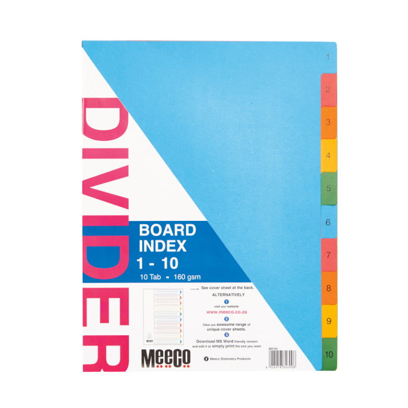 Meeco 1-10 Printed Board Dividers