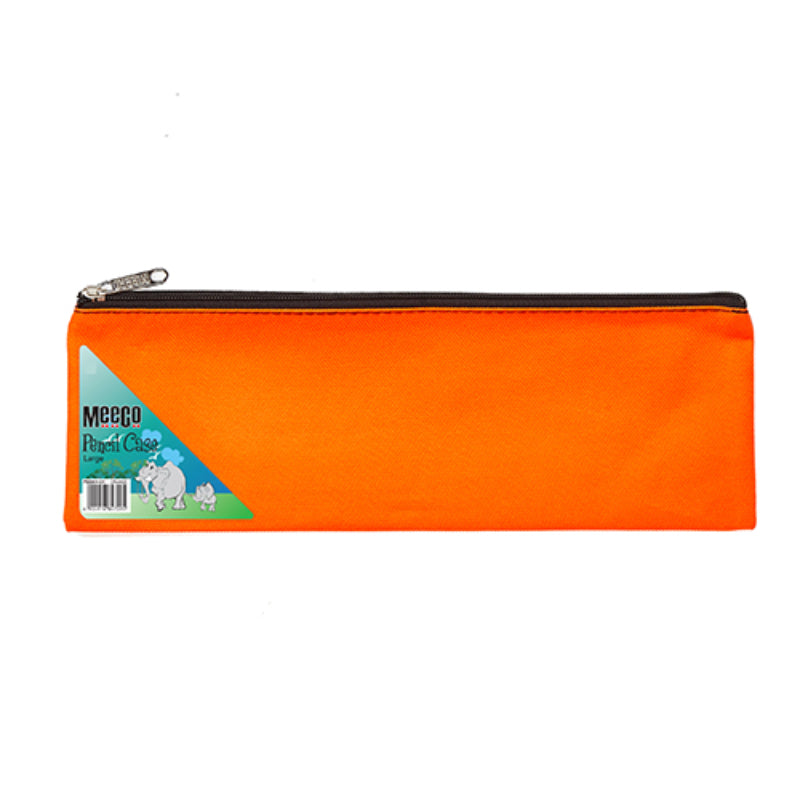 Meeco Pencil Case Nylon Orange 32cm