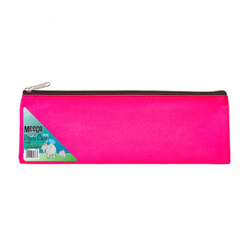 Meeco Pencil Case Nylon Pink 32cm