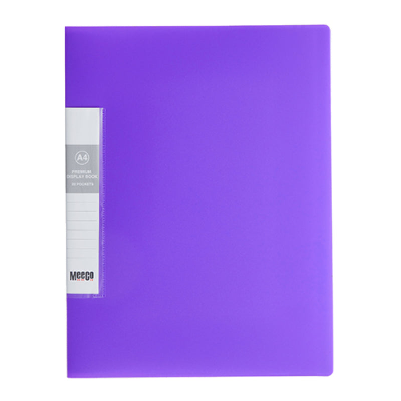 Premium Display Book 20pockets Purple