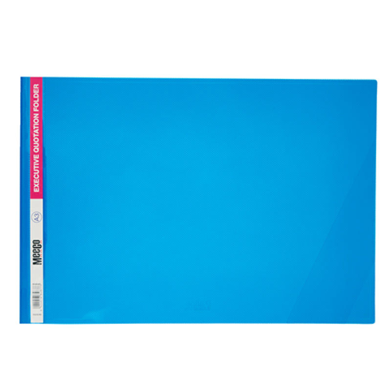 Meeco A3 Premium Quotation Folder Blue