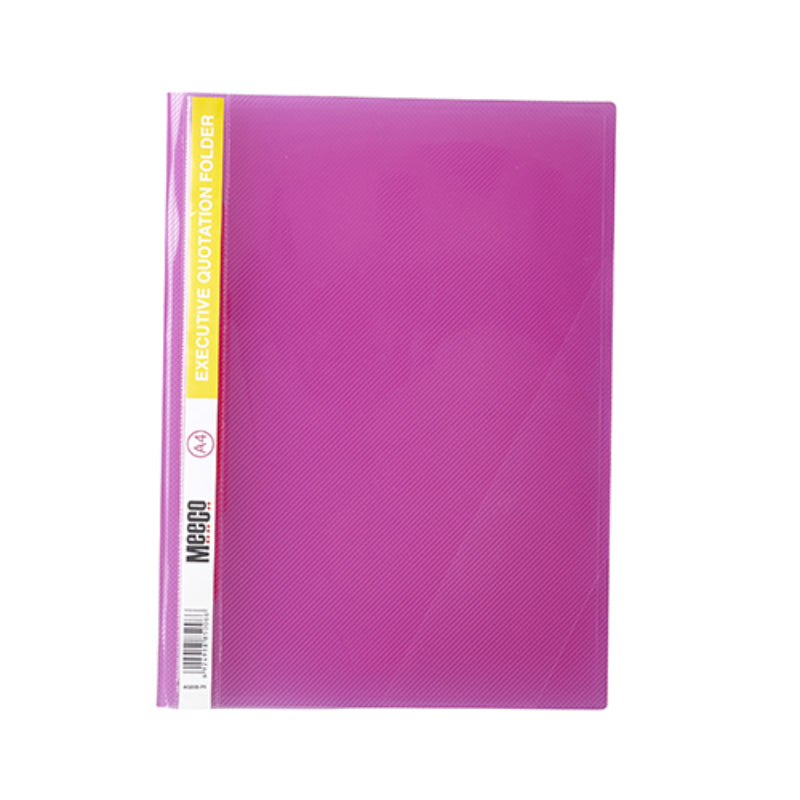 Meeco Premium Quotation Folders Pink