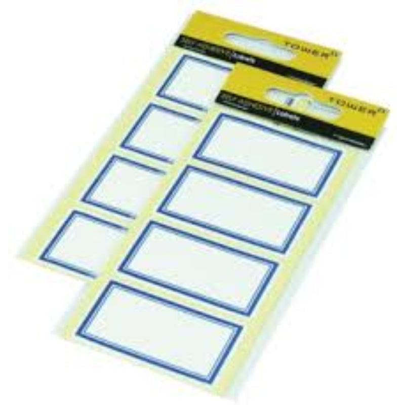 Blue Border Labels Loose