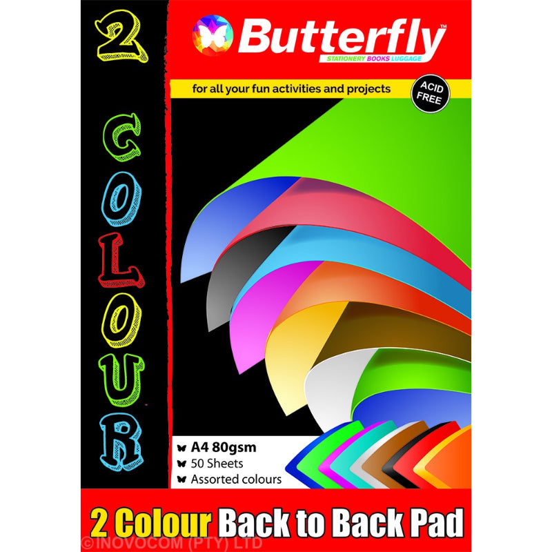 Paper Pads - A4 80Gsm 50 Sheets - 2 Colo