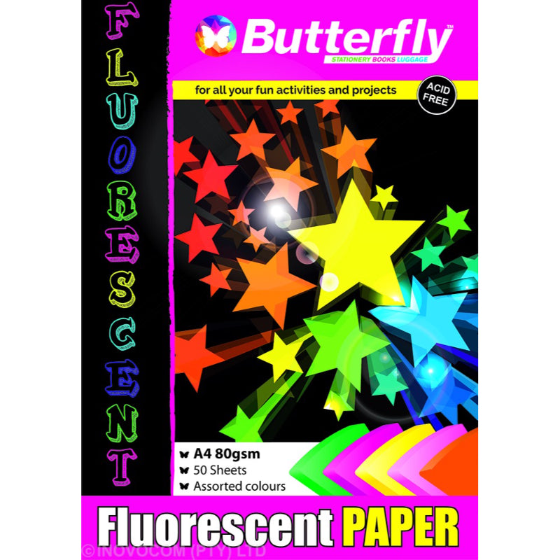 Paper Pads - A4 80Gsm 50 Sheets - Fluore