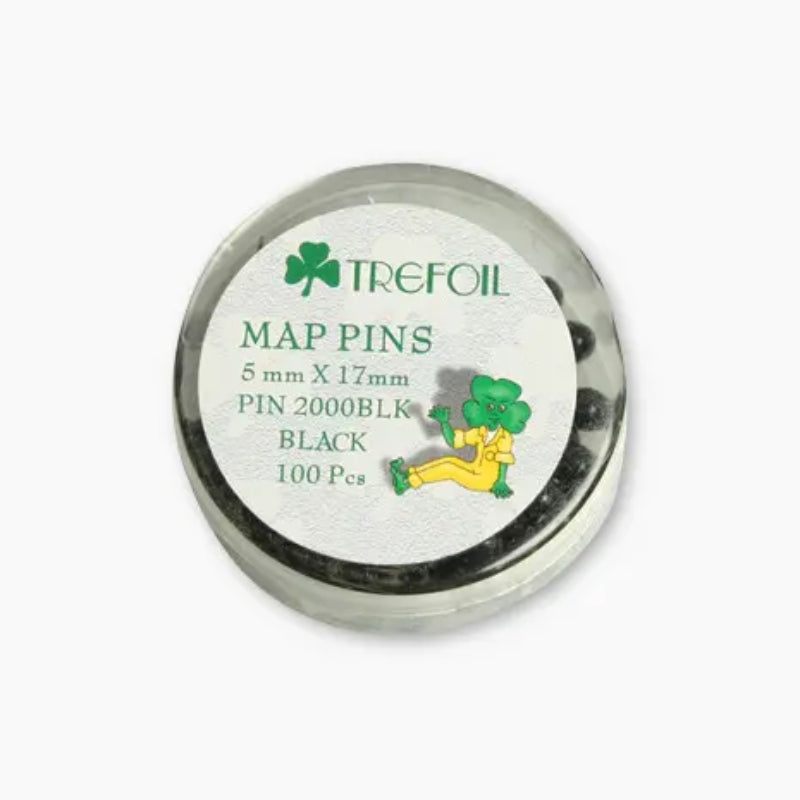 Trefoil Map Pins 5mmX17mm