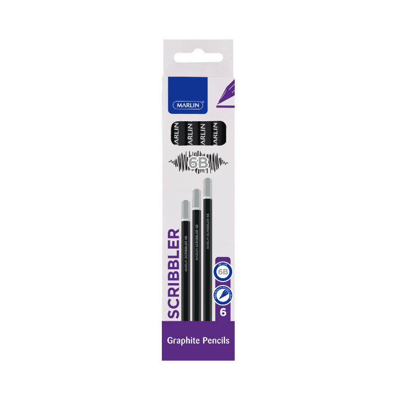 Marlin Graphite Pencils 6's 6B NEW