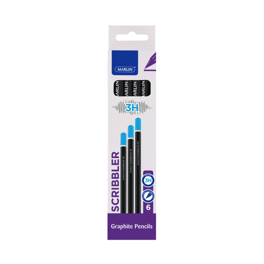 Marlin Graphite Pencils 6's 3H NEW
