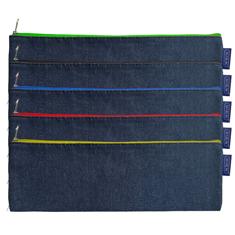 Marlin Denim pencil bag 34cm