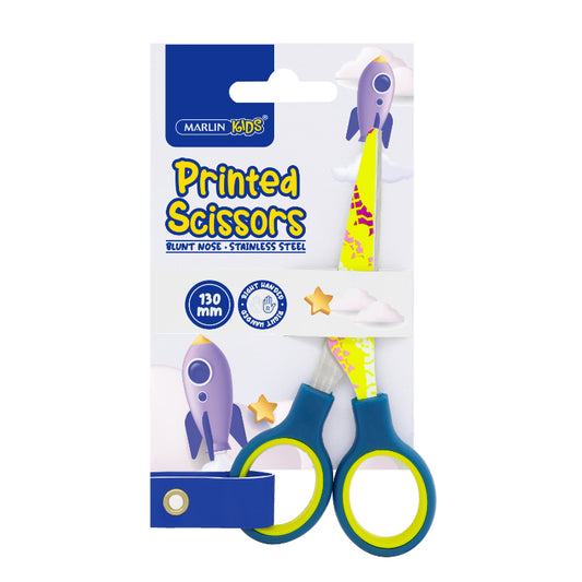 Marlin Kids scissors 130mm printed design